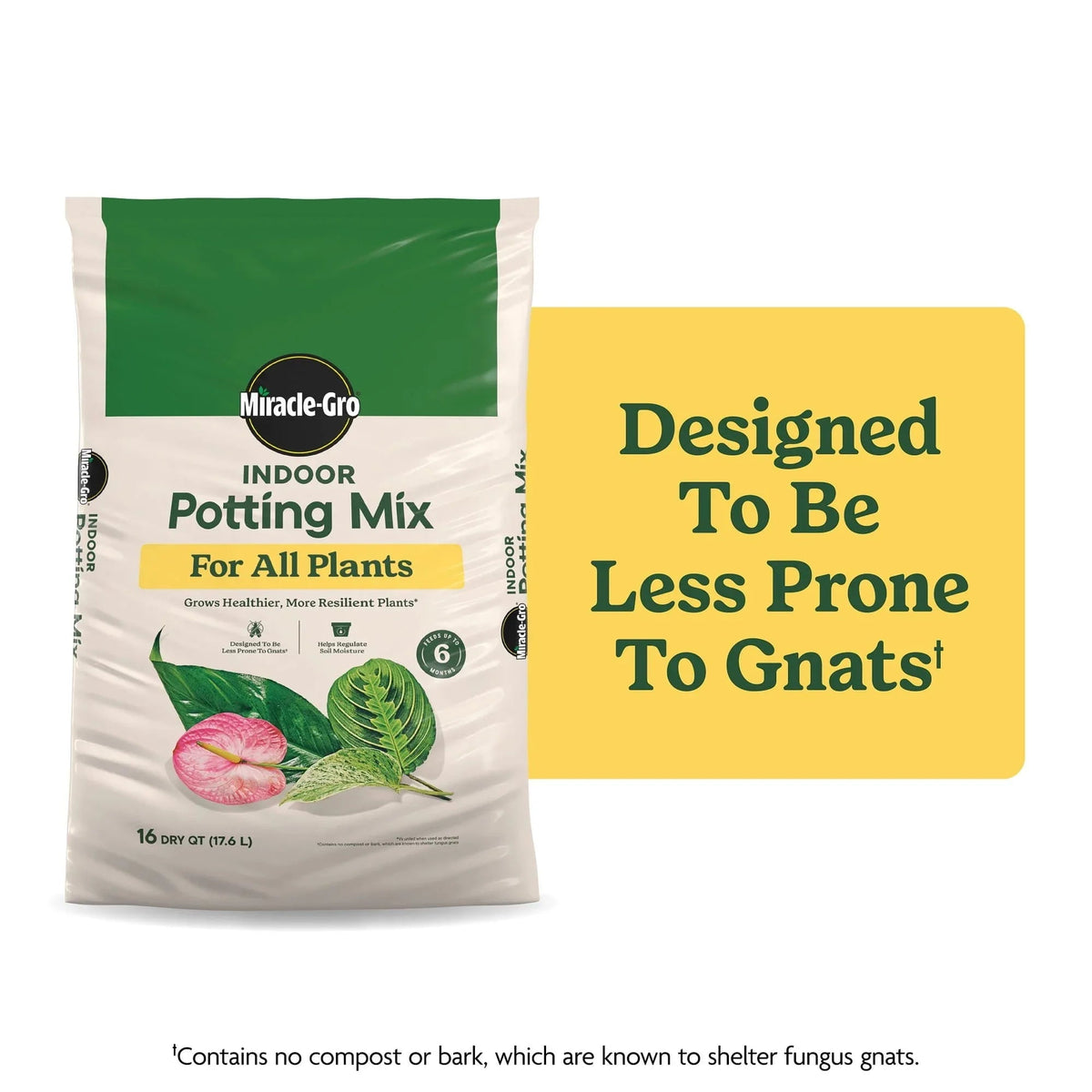 Miracle-Gro Indoor Potting Mix for All Plants, Use with Houseplants and More