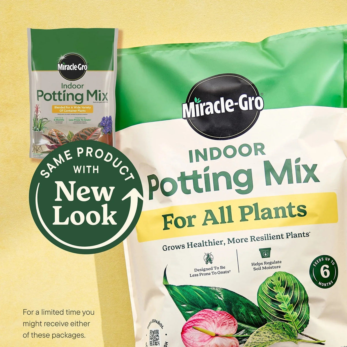 Miracle-Gro Indoor Potting Mix for All Plants, Use with Houseplants and More