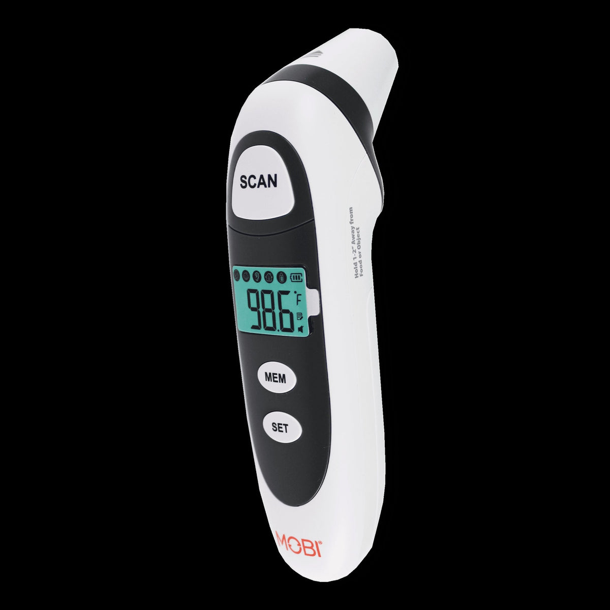 MOBI DualScan Prime Ear & Forehead Thermometer with Object Temperature Readings for all ages
