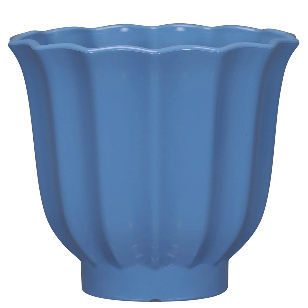 Mainstays Lillian Round Blue Paradise 100% Recycled Resin Planter