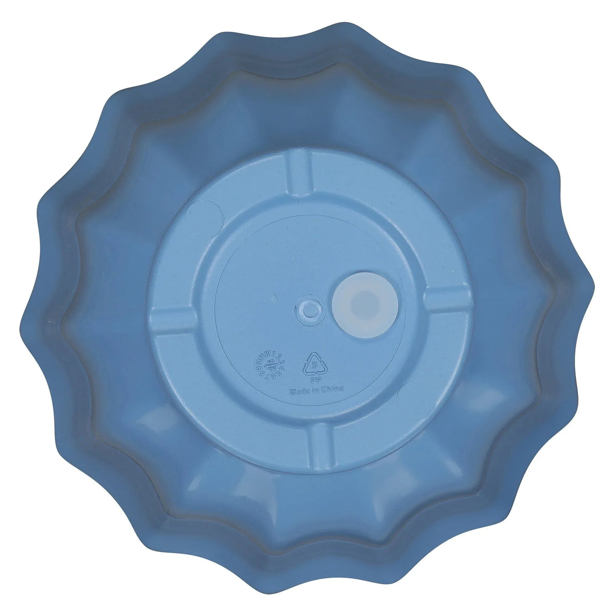 Mainstays Lillian Round Blue Paradise 100% Recycled Resin Planter
