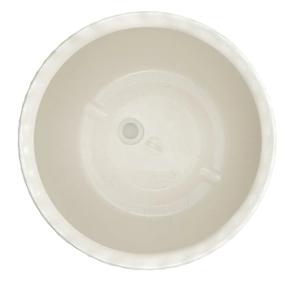 Mainstays Brooke Round Vanilla Dream 100% Recycled Resin Planter