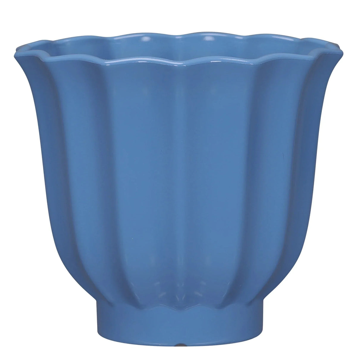 Mainstays Lillian Round Blue Paradise 100% Recycled Resin Planter