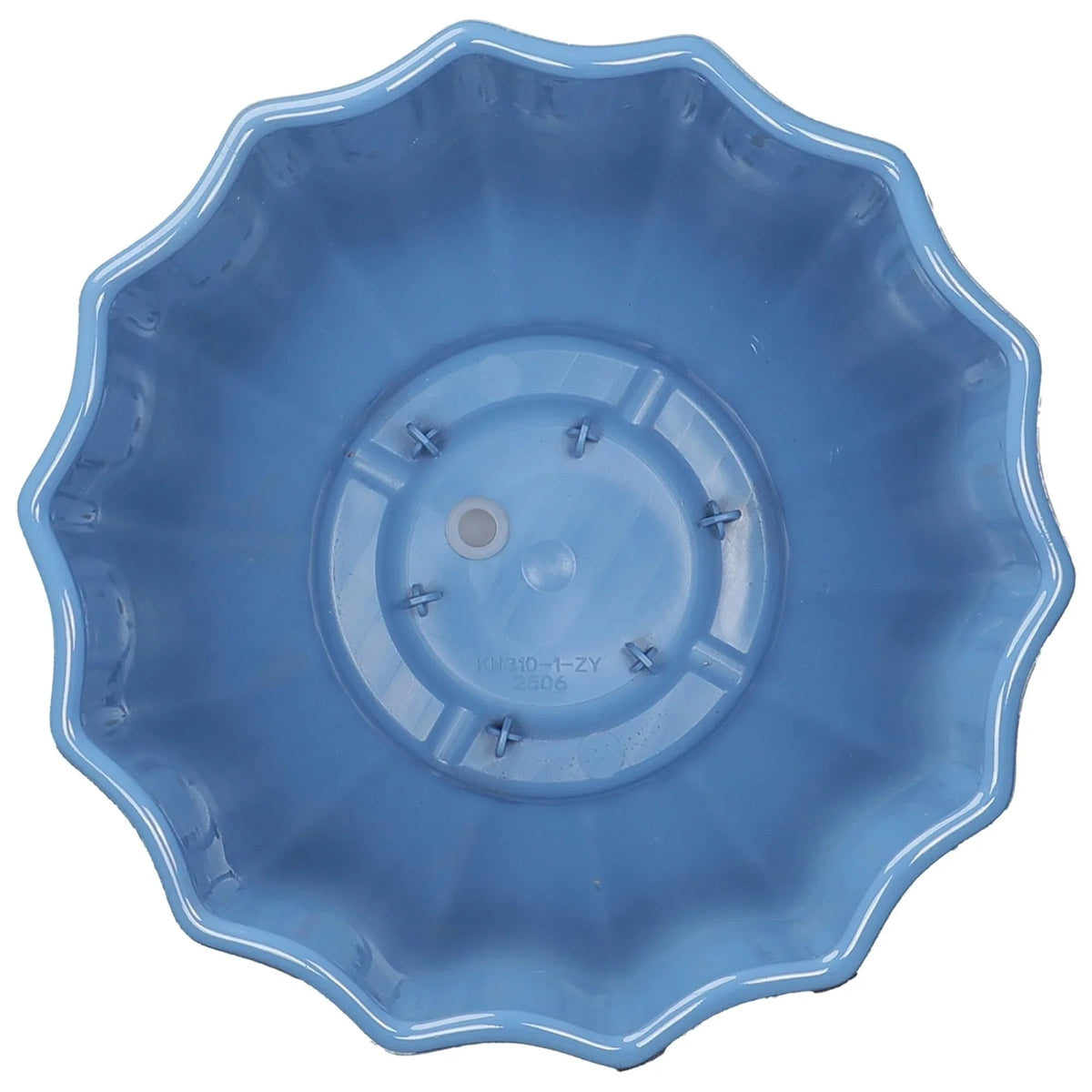 Mainstays Lillian Round Blue Paradise 100% Recycled Resin Planter