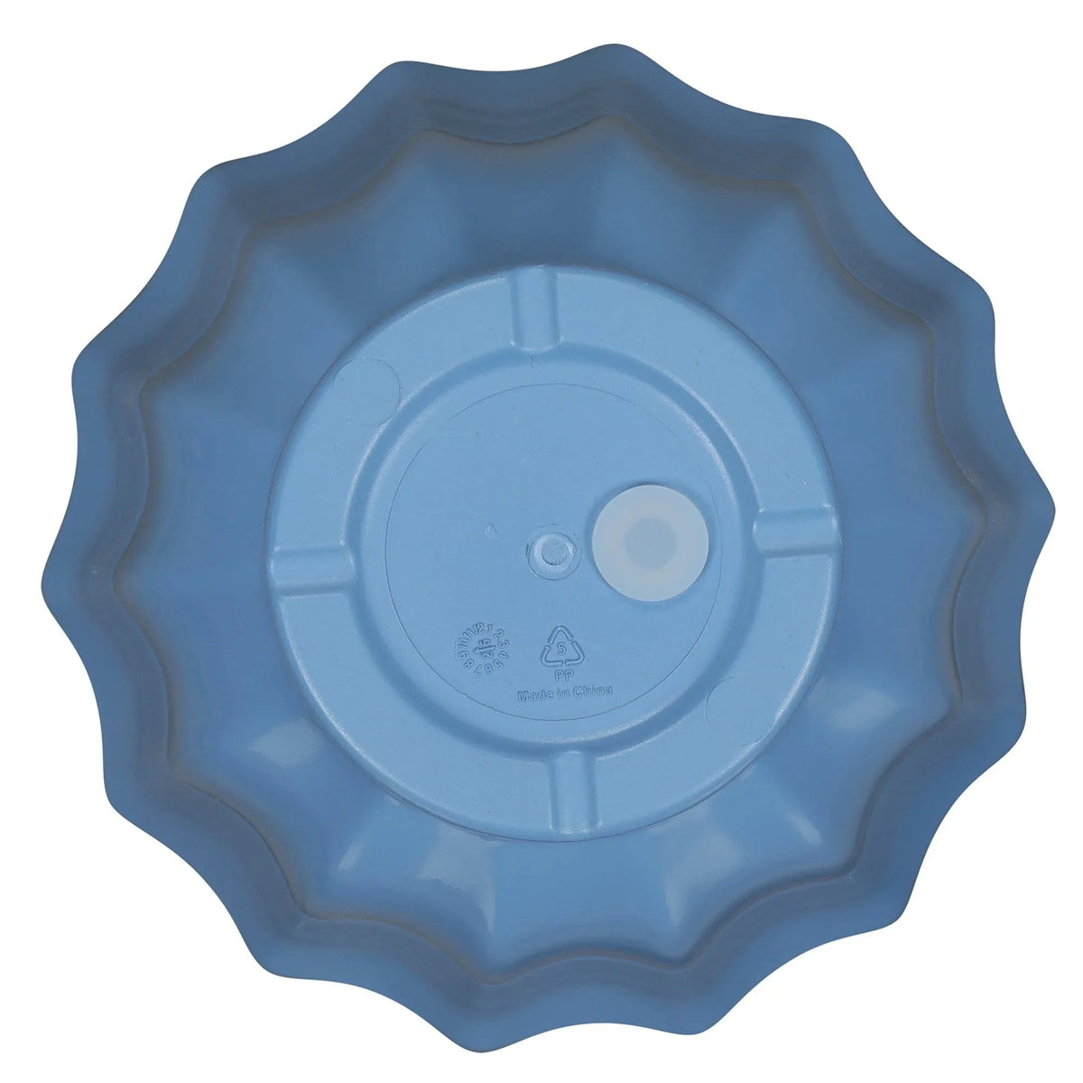 Mainstays Lillian Round Blue Paradise 100% Recycled Resin Planter