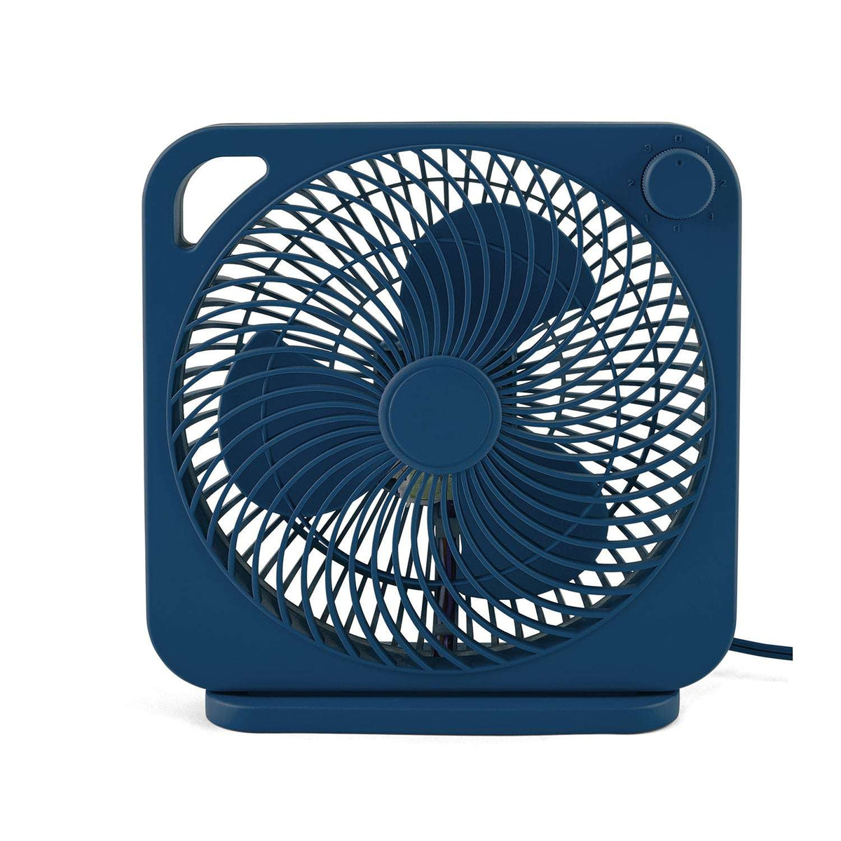 Mainstays New 9-inch Box Indoor Comfort Personal AC Electric Fan, 3 Speeds, Black