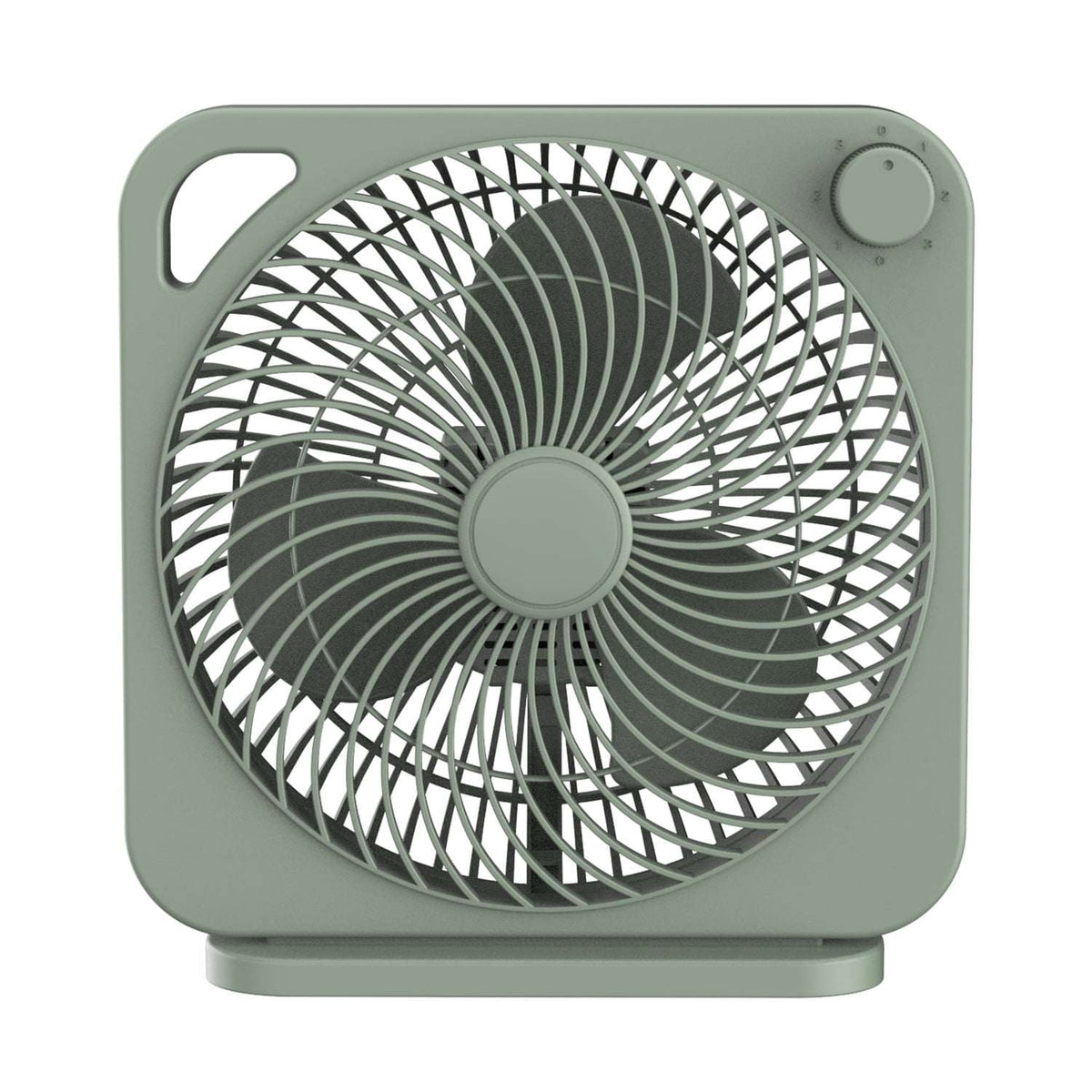 Mainstays New 9-inch Box Indoor Comfort Personal AC Electric Fan, 3 Speeds, Black