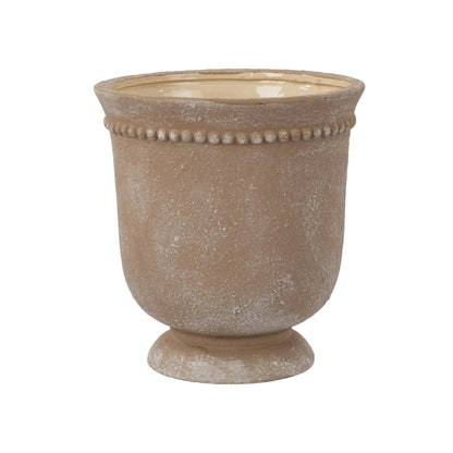 My Texas House Ceramic Urn Planter Pot with Elegant Dot Pattern, 8 inch
