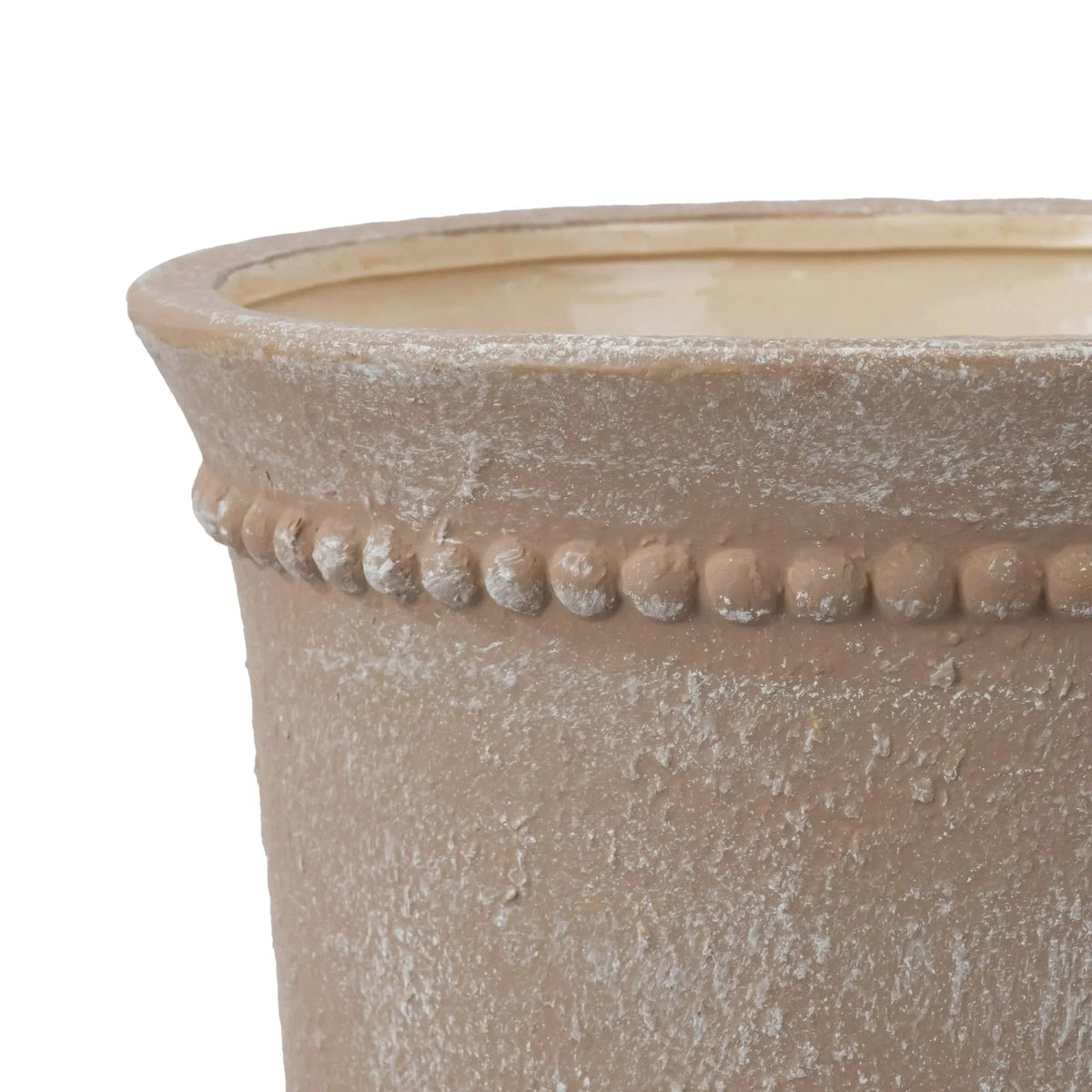 My Texas House Ceramic Urn Planter Pot with Elegant Dot Pattern, 8 inch