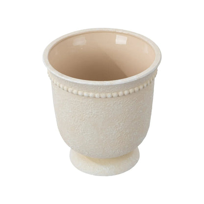 My Texas House Ceramic Urn Planter Pot with Elegant Dot Pattern, 8 inch
