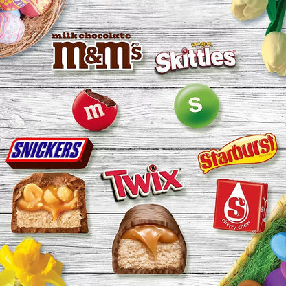 M&M's, Snickers & More Easter Candy Easter Basket Stuffers, Bulk Bag, 140 ct.