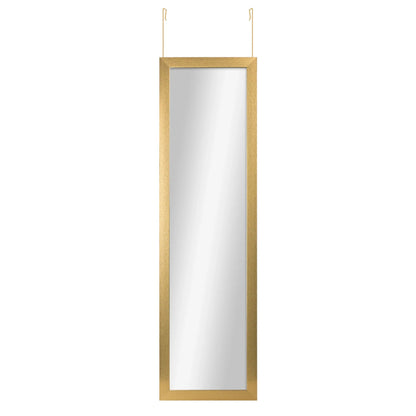 Mainstays Over-the-Door Rectangular Mirror, Black, 14" x 50"