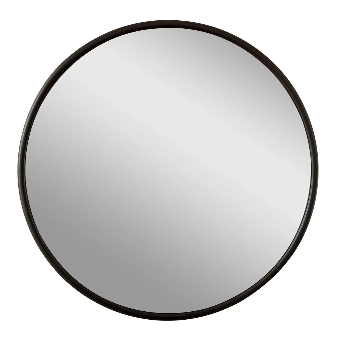 Mainstays 18x18 Black Round Small Decorative Wall Mirror for Bathroom or Living Room