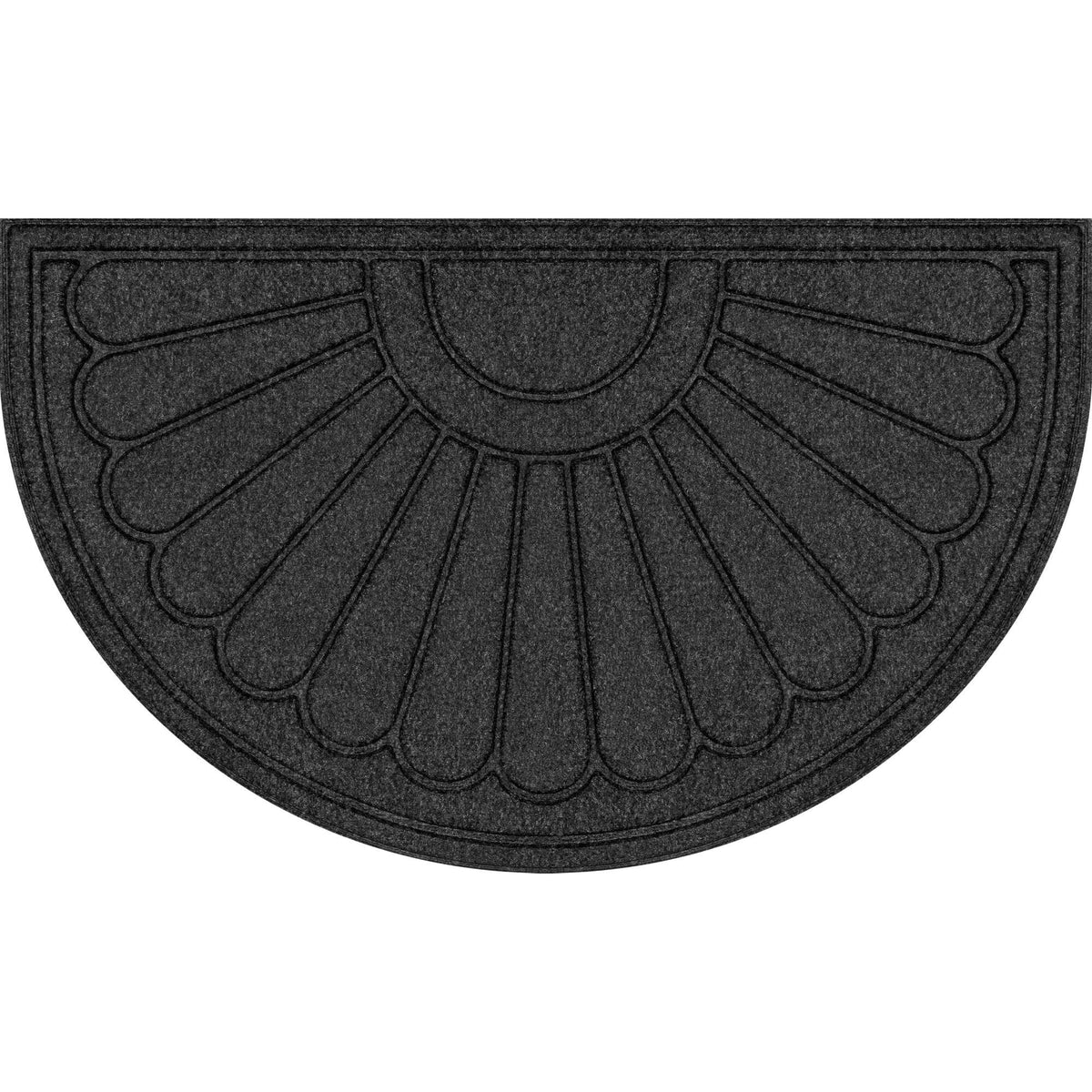 Mainstays 18"x30" Gray Sunburst Polyester Utility Entryway Door Mat