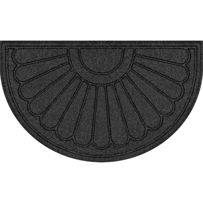 Mainstays 18"x30" Gray Sunburst Polyester Utility Entryway Door Mat