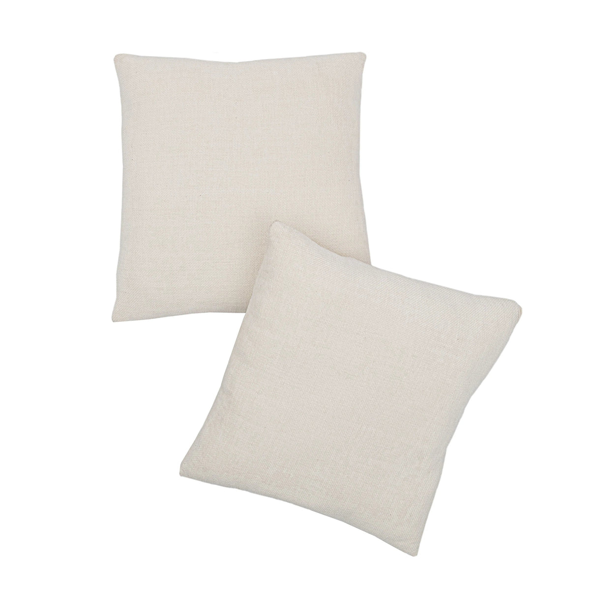 Mainstays 18" x 18" Solid Chenille Beige Polyester Decorative Pillow Set (2 Count)