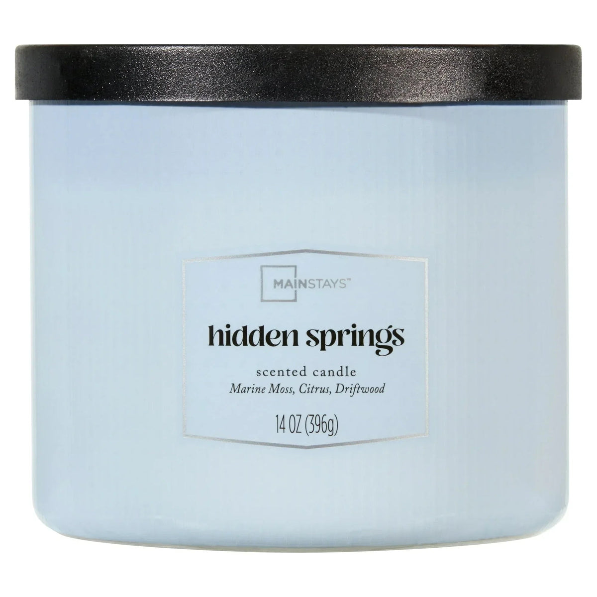 Mainstays 3 Wick Textured Wrapped Hidden Springs Candle, 14 Ounce