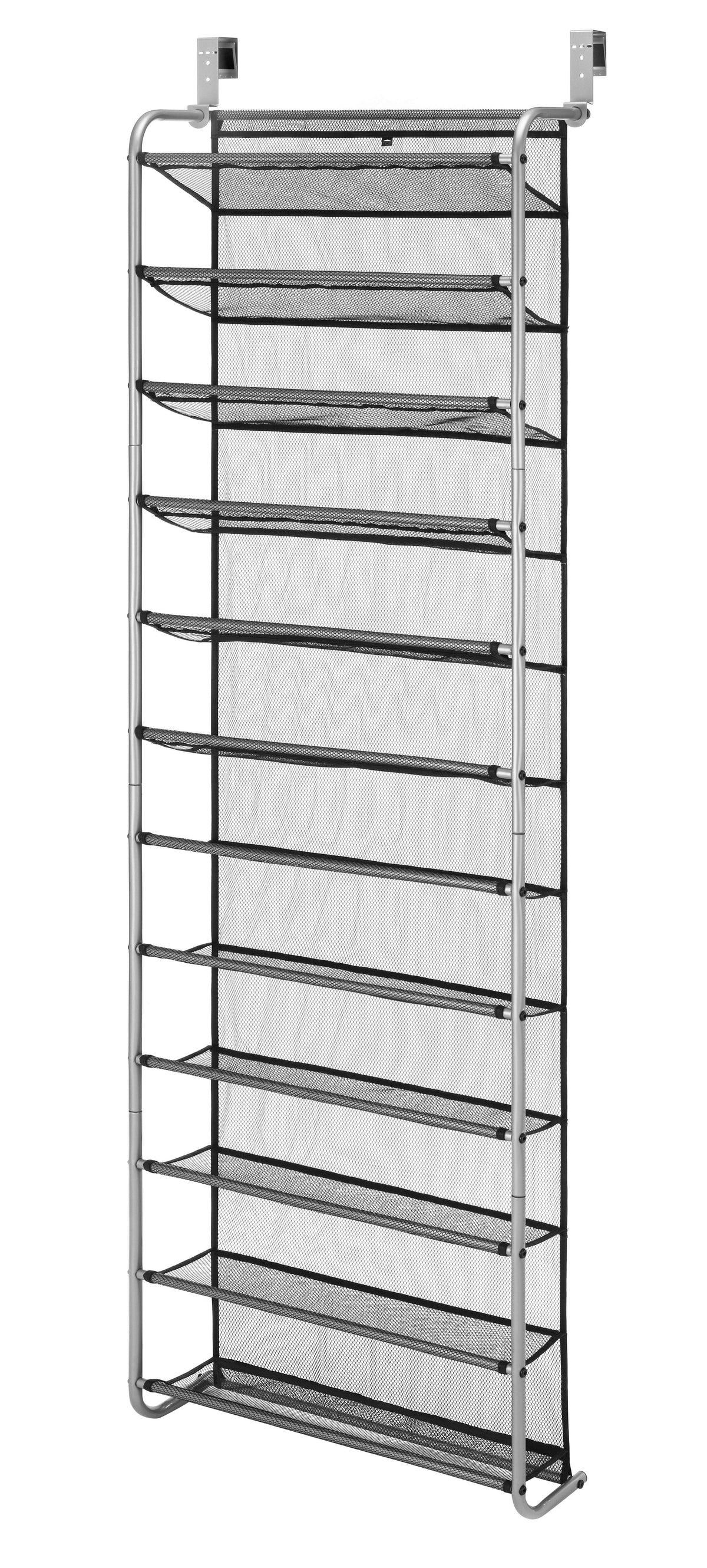 Mainstays Over-the-Door Hanging Shoe Rack, Fits up to 36 pairs, Space Saving, Mesh Lined Tear Resistant