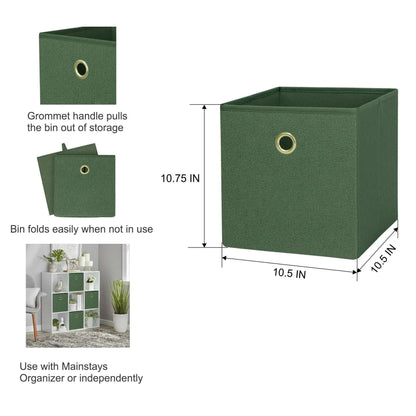 Mainstays Collapsible Fabric Cube Storage Bin
