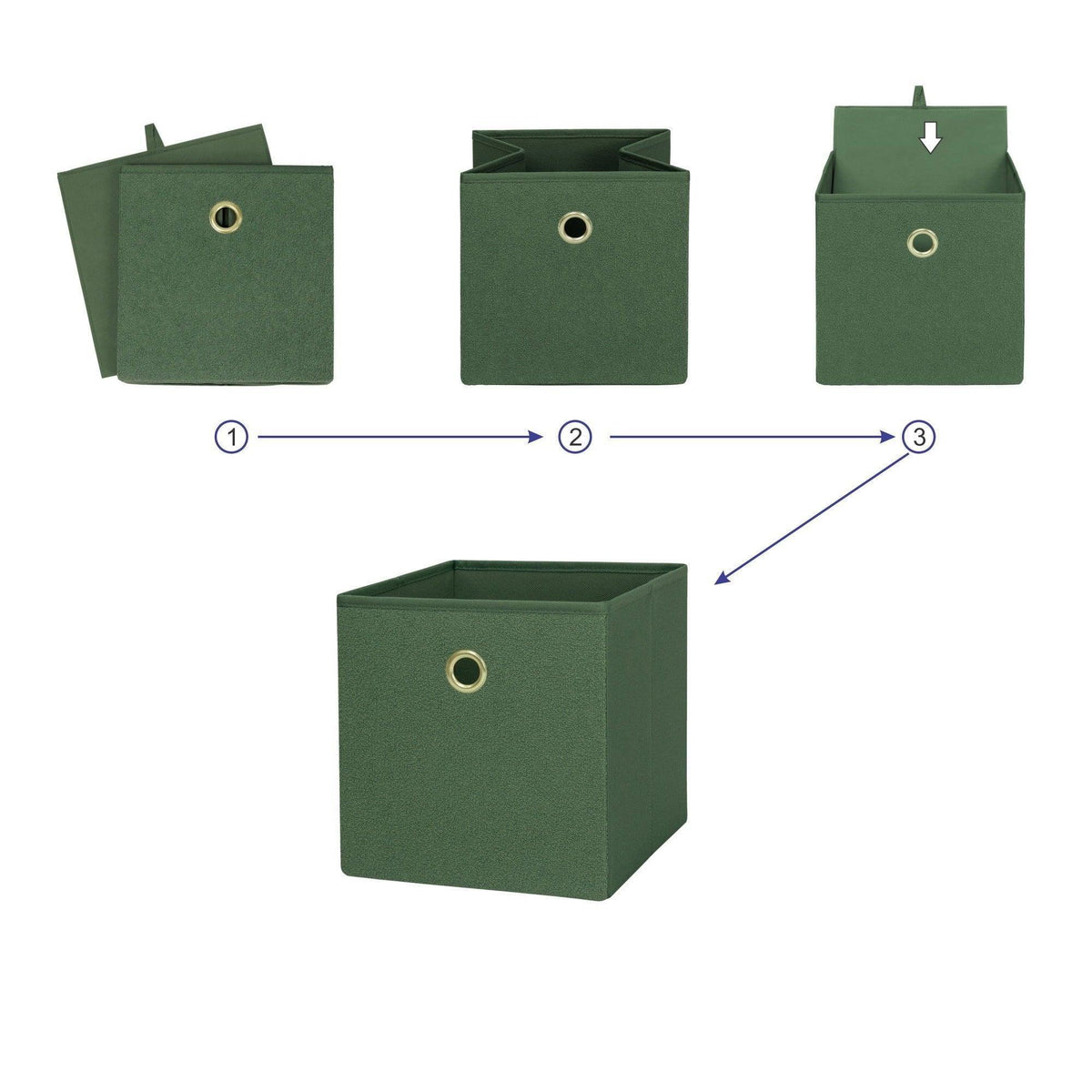 Mainstays Collapsible Fabric Cube Storage Bin