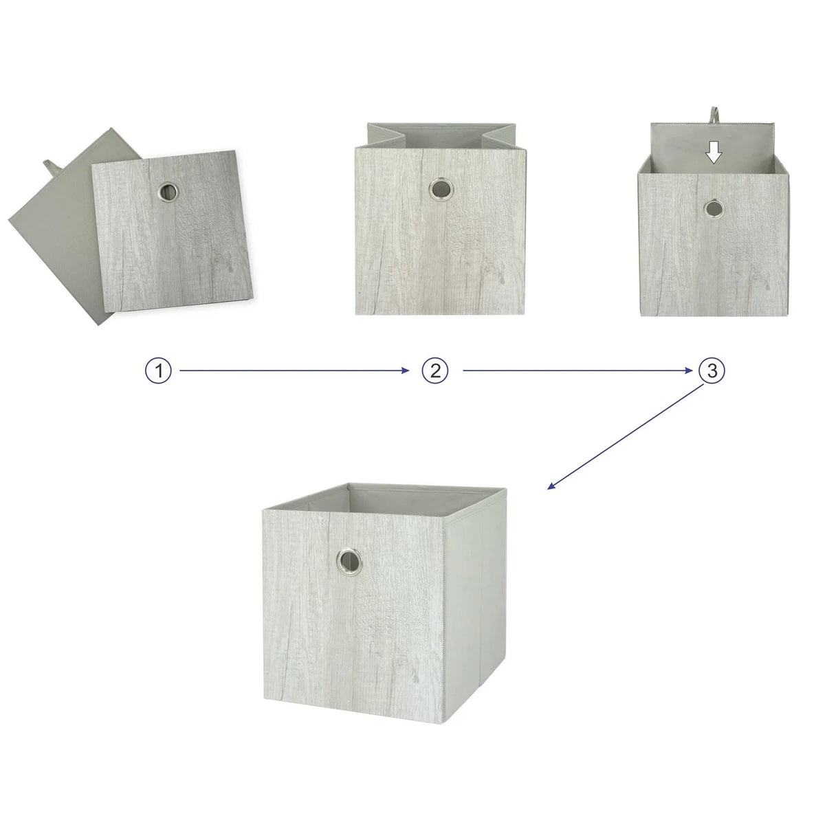 Mainstays Collapsible Fabric Cube Storage Bin