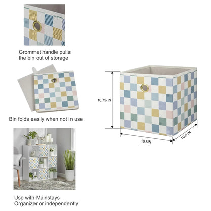 Mainstays Collapsible Fabric Cube Storage Bin