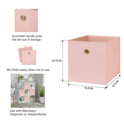 Mainstays Collapsible Fabric Cube Storage Bin