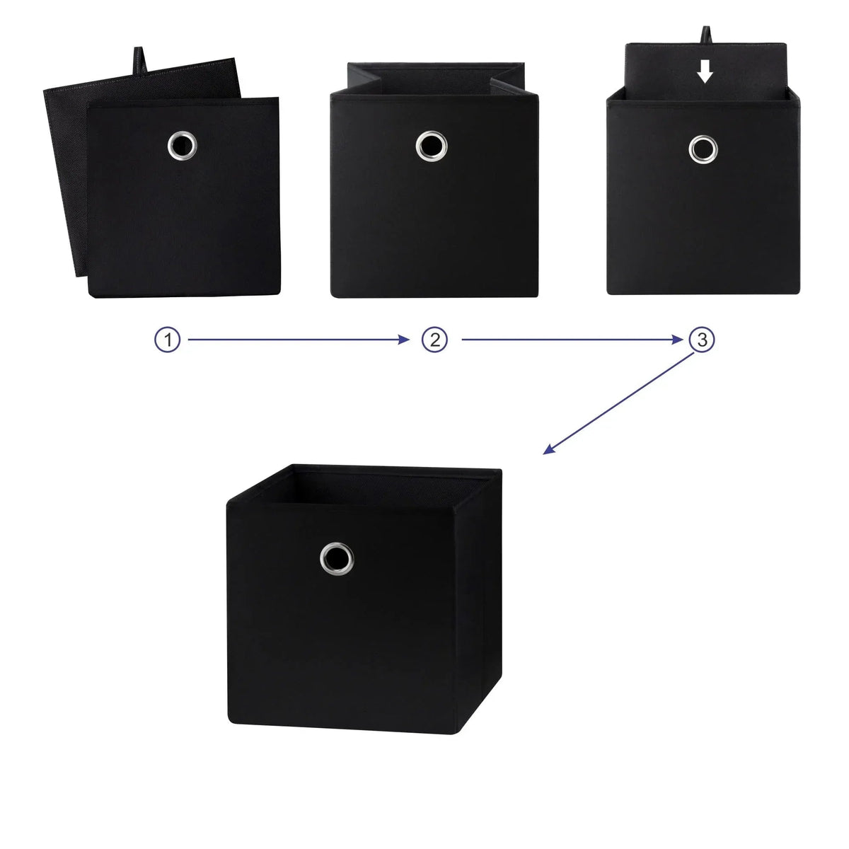 Mainstays Collapsible Fabric Cube Storage Bin