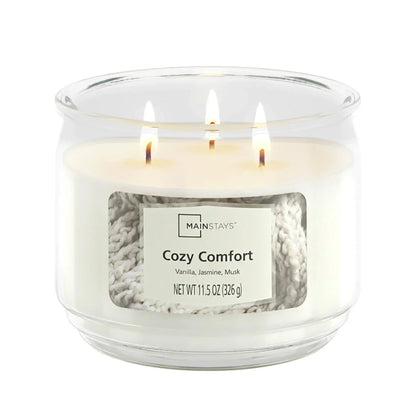Mainstays 3-Wick Scented Glass Jar Candle, 11.5oz.