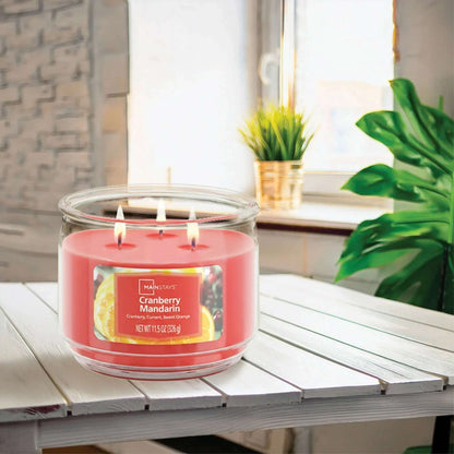 Mainstays 3-Wick Scented Glass Jar Candle, 11.5oz.