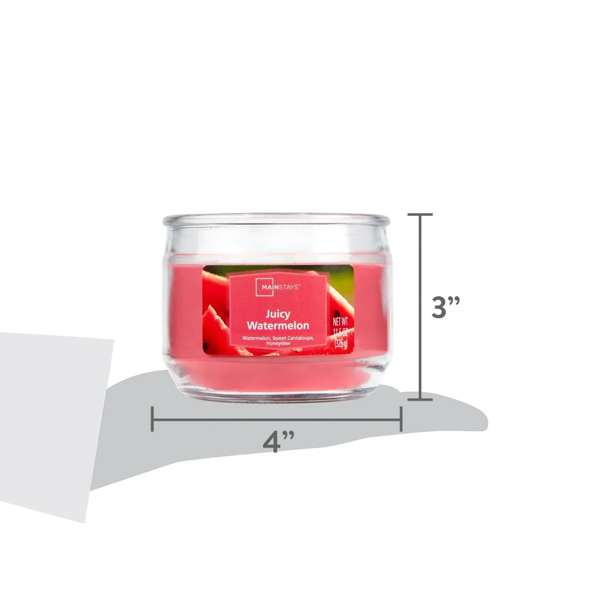 Mainstays 3-Wick Scented Glass Jar Candle, 11.5oz.