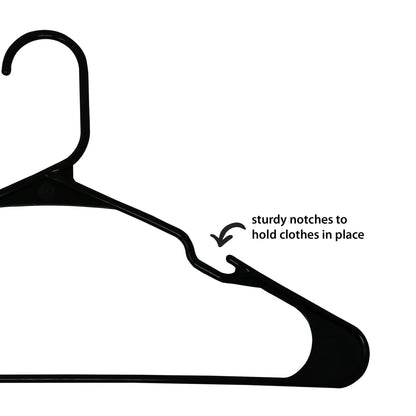 Mainstays Plastic Clothes Hangers, 18-Count, Lightweight & Durable for Everyday Use