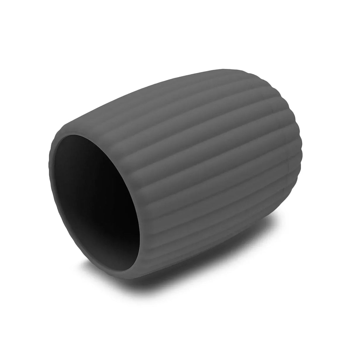 Mainstays Rubberized Plastic Ribbed Toothbrush Holder, Grey