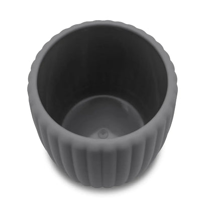 Mainstays Rubberized Plastic Ribbed Toothbrush Holder, Grey