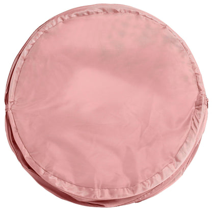 Mainstays Pop-Up Spiral Polyester Laundry Hamper, Pink, Adult