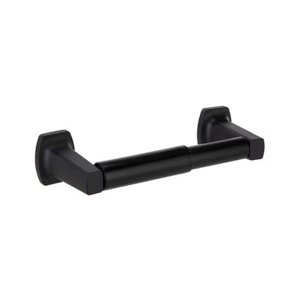 Mainstays Matte Black Wall Mount Toilet Paper Holder with Hardware