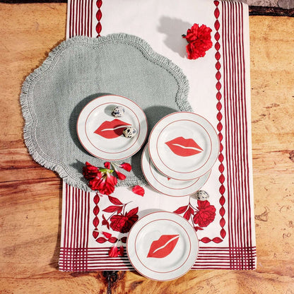 2 pcs of Mariana Velásquez x Sur La Table Lips Appetizer Plate