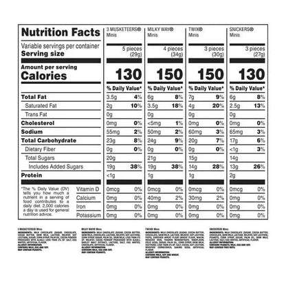 Mars Minis Chocolate Candy, Variety Pack, 200-count