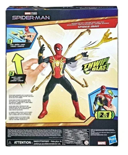Marvel: Thwip Blast Spider-Man Kids Toy Action Figure for Boys and Girls Ages 4 5 6 7 8 and Up (13”)