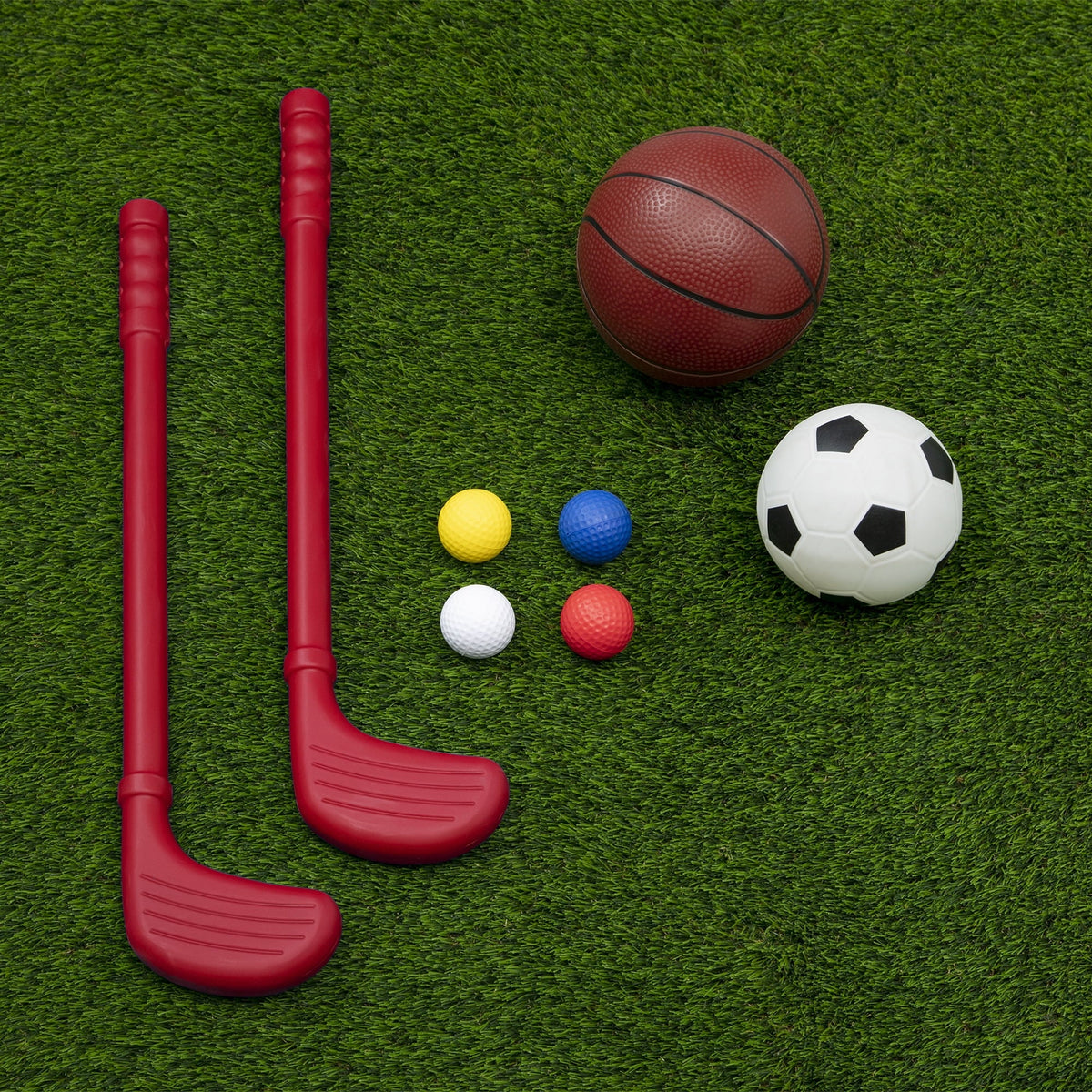 Marvel Spider-Man 4-in-1 Sports Center – Adjustable Basketball Hoop, Soccer/Hockey Net & Golf, Red