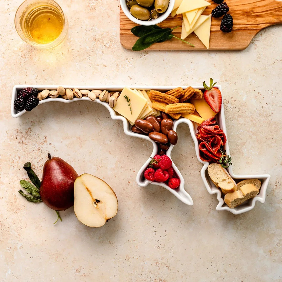Lark Porcelain State-Shaped Bake & Serve Dish, Choose State