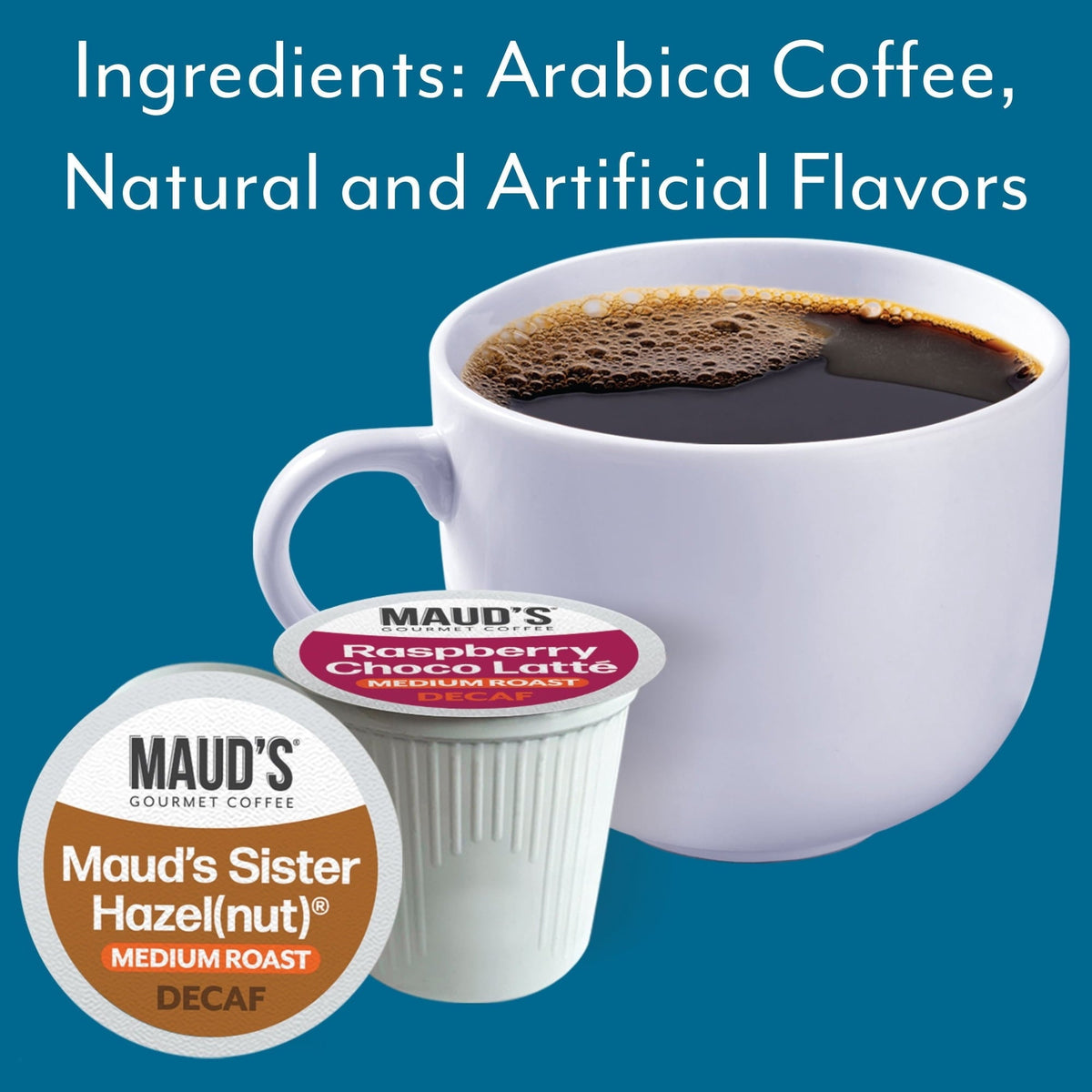 Maud's Decaf Gourmet Coffee Pods, Variety Pack, 72 ct.