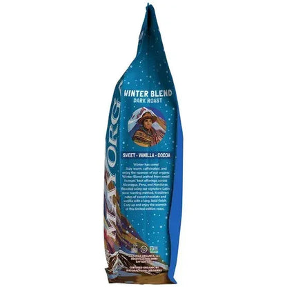Mayorga Organic Winter Blend, USDA Organic, Dark Roast, Whole Bean Coffee, 2lb, 2-pack