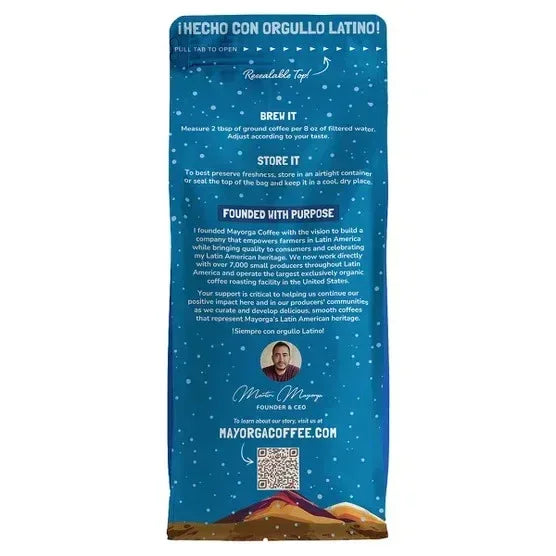 Mayorga Organic Winter Blend, USDA Organic, Dark Roast, Whole Bean Coffee, 2lb, 2-pack