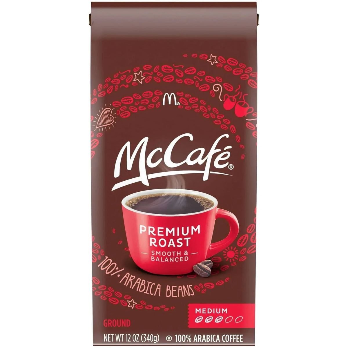McCafe Premium Roast, Medium Roast, Ground Coffee, 12 oz