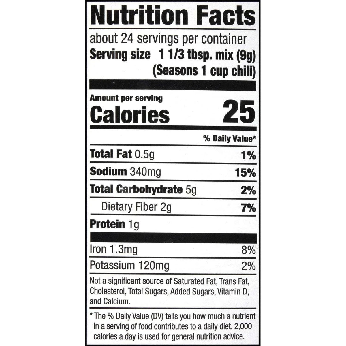 McCormick Chili Original Seasoning Mix 1.25 oz., 6 pk.