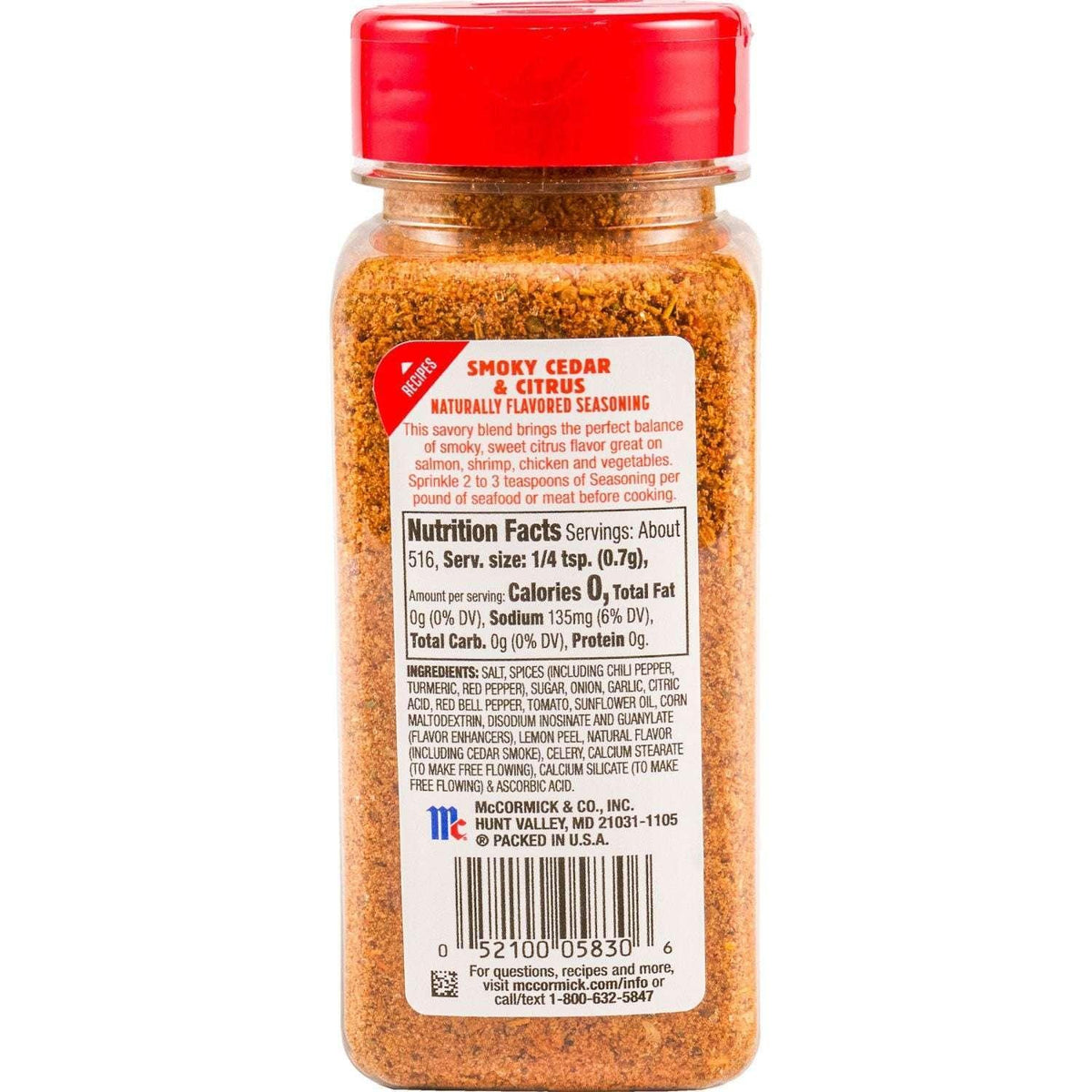 McCormick Smoky Cedar and Citrus Seasoning, 12.75 oz.