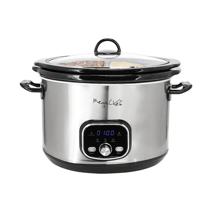 MegaChef 5.6-Qt. + 2.5-Qt. Split Electric Slow Cooker
