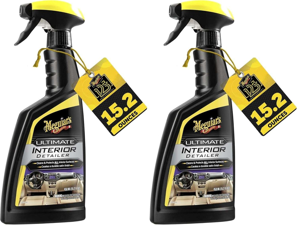 Meguiar's G16216 Ultimate Interior Detailer, Protects Interior Surfaces from Dirt & Grime, Leaves Your Surfaces Protected from UV Rays & Giving It a Lasting FinishSpray Bottle, 15.2 Oz (Pack of 2)