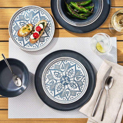 Member's Mark 12-Piece Bamboo Melamine Dinnerware Set